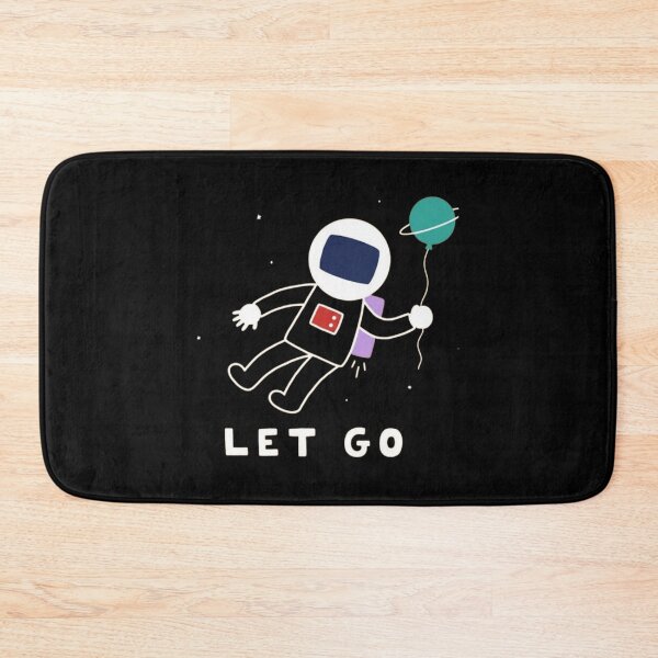 Item preview, Let Go Cute Floating Astronaut Cosmic Illustration designed and sold by PixelOrbits.