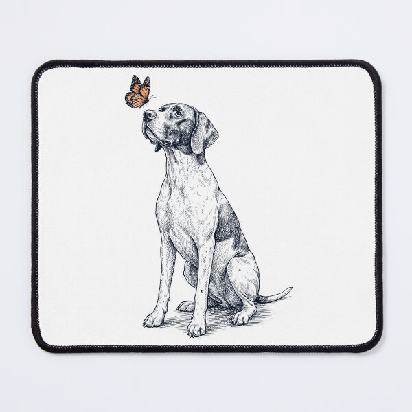 Item preview, Vintage English Pointer with Butterfly Dog Lover designed and sold by DoodleTortle.