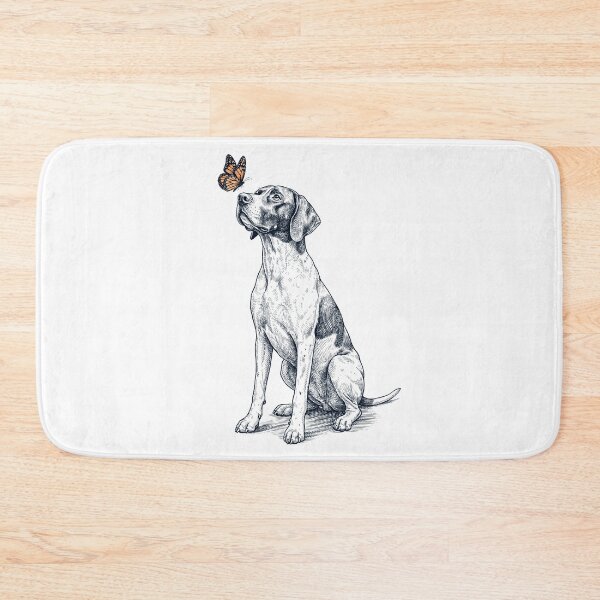 Item preview, Vintage English Pointer with Butterfly Dog Lover designed and sold by DoodleTortle.