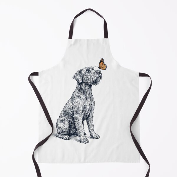 Item preview, Vintage Giant Schnauzer with Butterfly Dog Lover designed and sold by DoodleTortle.