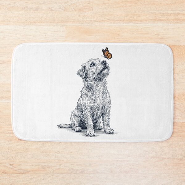 Item preview, Vintage Glen of Imaal Terrier with Butterfly Dog Lover designed and sold by DoodleTortle.