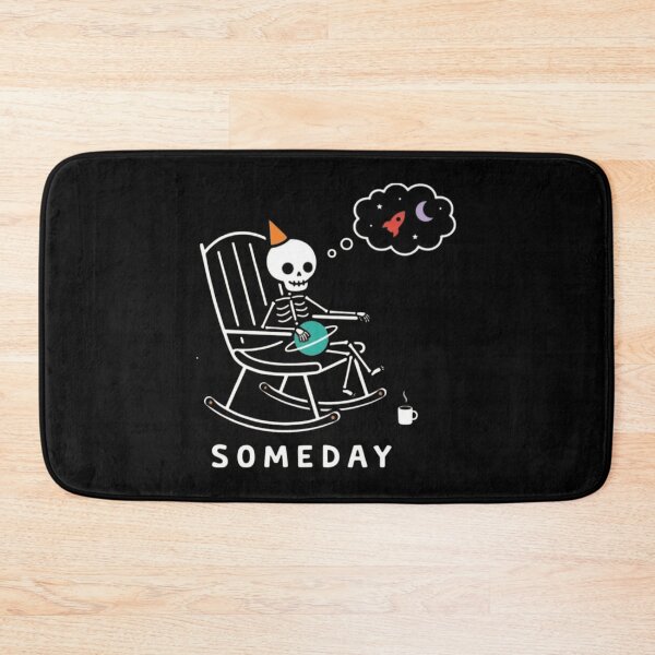 Item preview, Someday Skeleton Rocking Chair Dreamy Space Art designed and sold by PixelOrbits.