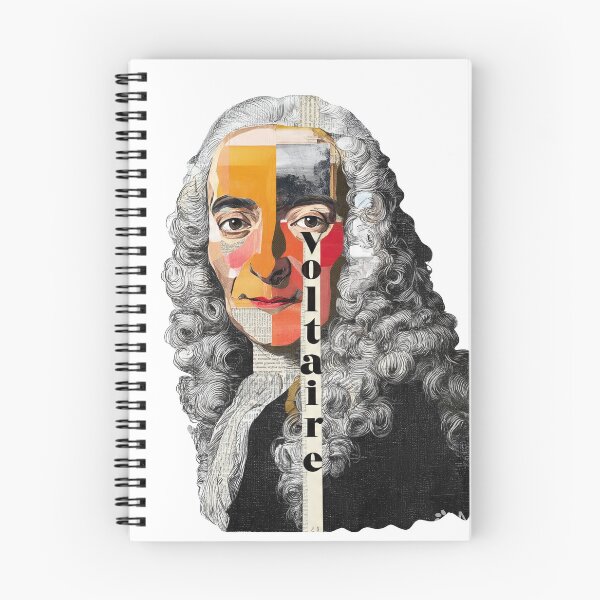 Item preview, Voltaire – Enlightenment Collage Portrait Art Print | Philosophy Satire Literary Poster designed and sold by OzzFrequency.