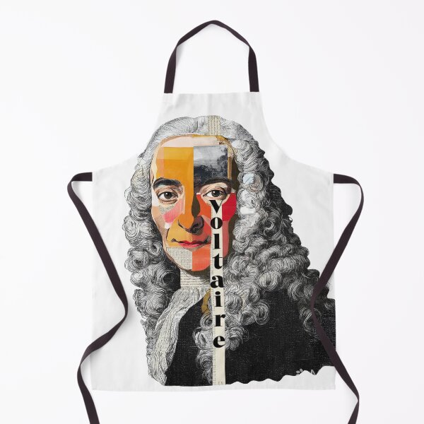 Item preview, Voltaire – Enlightenment Collage Portrait Art Print | Philosophy Satire Literary Poster designed and sold by OzzFrequency.