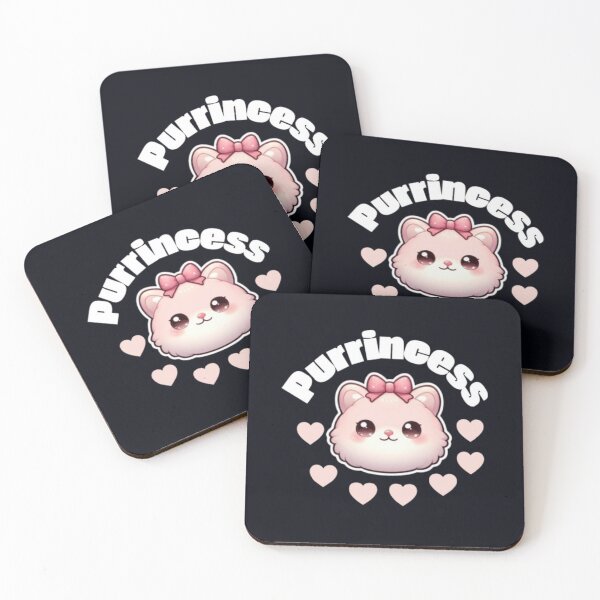 Item preview, Purrincess Cute Pink Kitty Bow Design designed and sold by HopeAndHustle.