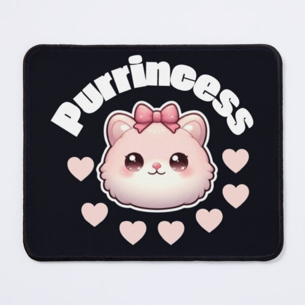 Item preview, Purrincess Cute Pink Kitty Bow Design designed and sold by HopeAndHustle.