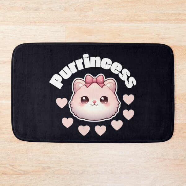 Item preview, Purrincess Cute Pink Kitty Bow Design designed and sold by HopeAndHustle.