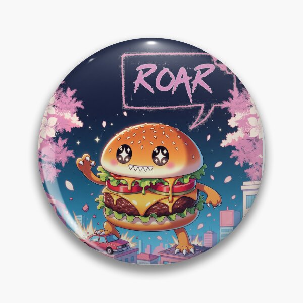 Item preview, Pastel City Cheeseburger Monster designed and sold by RajkaLunari.