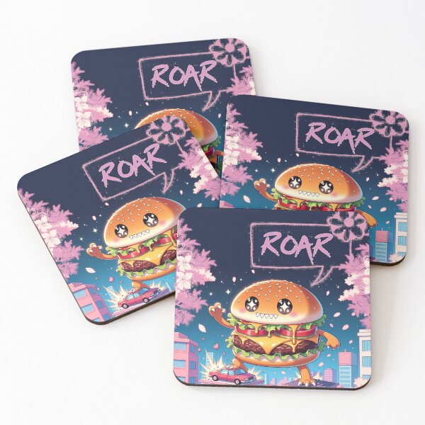 Item preview, Pastel City Cheeseburger Monster designed and sold by RajkaLunari.