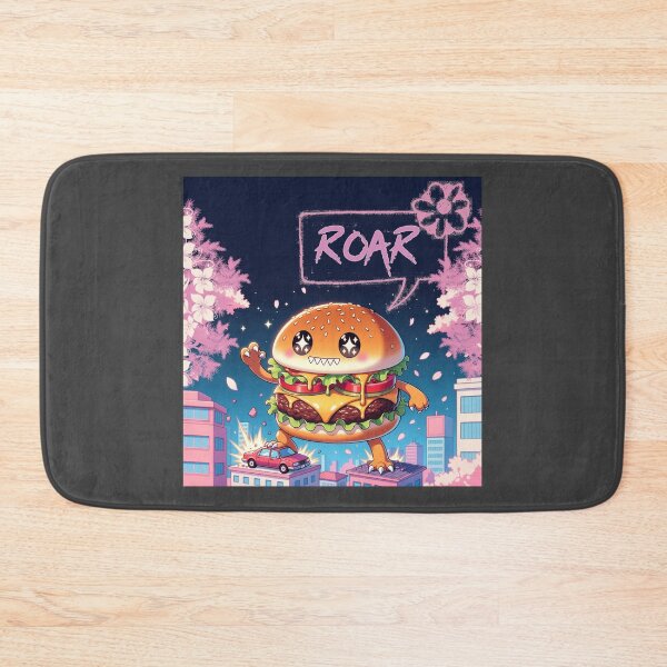 Item preview, Pastel City Cheeseburger Monster designed and sold by RajkaLunari.