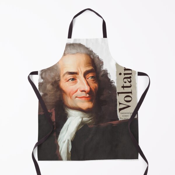 Item preview, Voltaire – Enlightenment Collage Portrait Art Print | Philosophy Satire Literary Poster designed and sold by OzzFrequency.