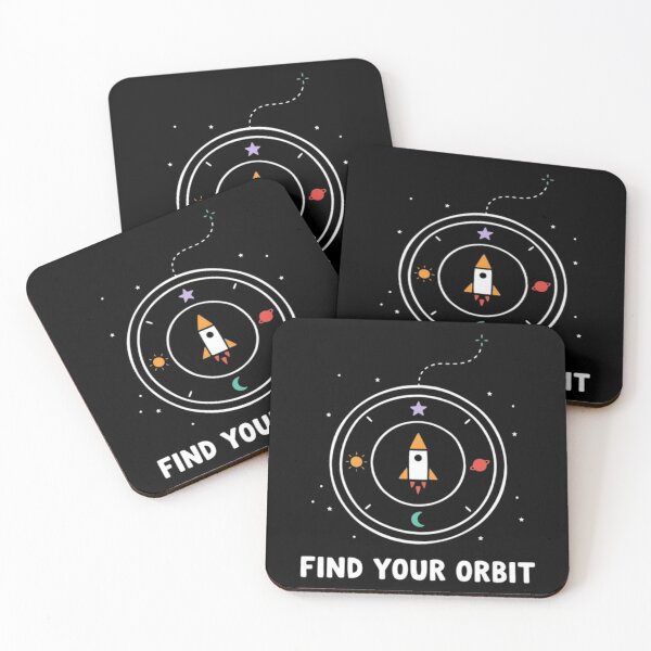Item preview, Find Your Orbit Cute Rocket Ship Space Exploration designed and sold by PixelOrbits.