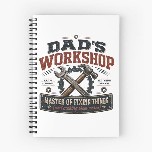 Item preview, Dad's Workshop: Master of Fixing Things (Vintage Industrial Edition) designed and sold by GrafikLabbo.