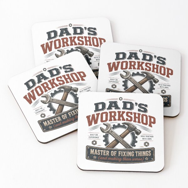 Item preview, Dad's Workshop: Master of Fixing Things (Vintage Industrial Edition) designed and sold by GrafikLabbo.