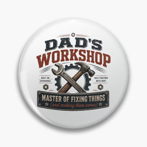 Item preview, Dad's Workshop: Master of Fixing Things (Vintage Industrial Edition) designed and sold by GrafikLabbo.