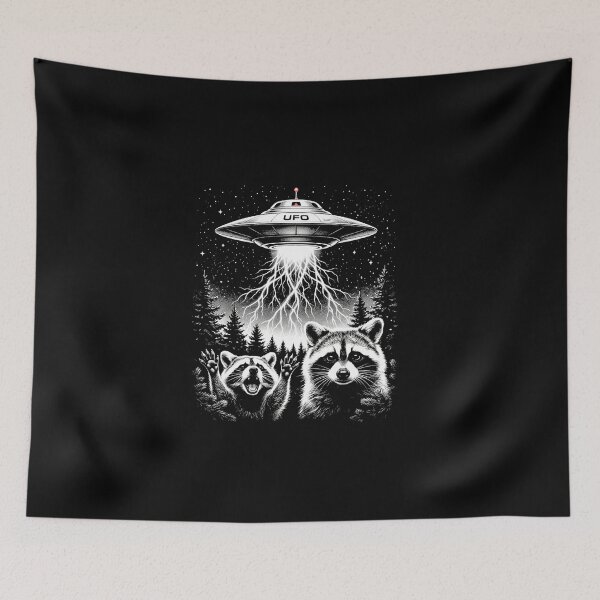 Artikelvorschau, Vintage Waschbär-UFO entworfen und verkauft von DillonHuerta.