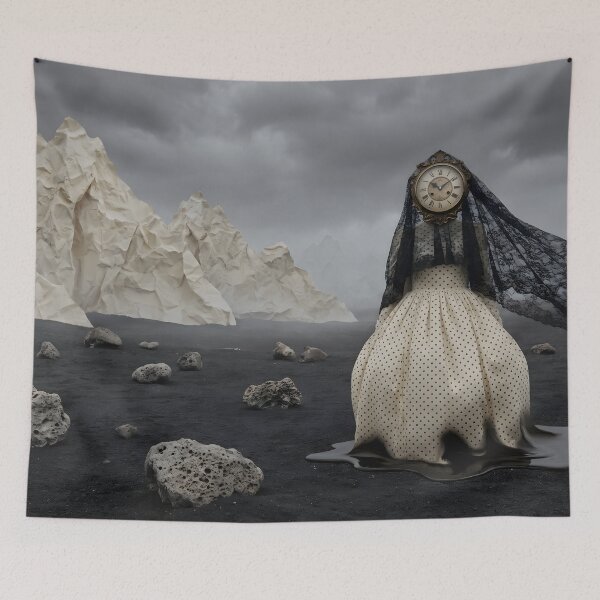 Item preview, The Veiled Timekeeper: Surreal Landscape designed and sold by afarkar.
