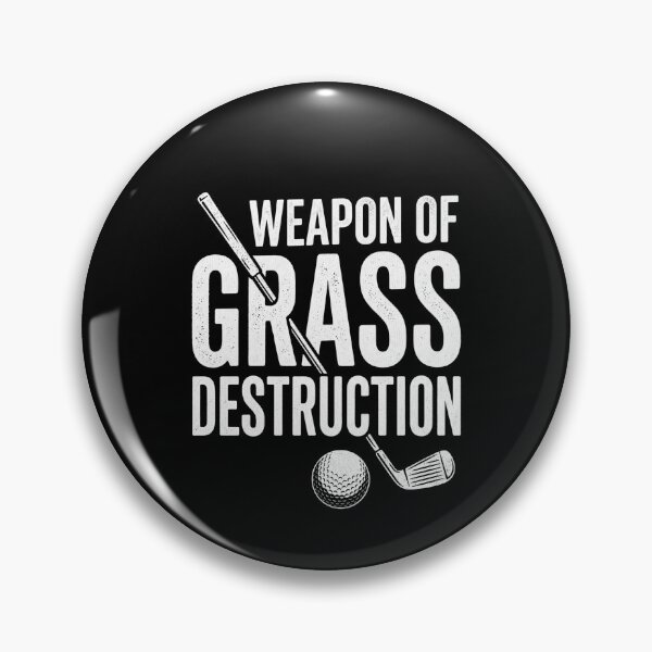 Aperçu de l'œuvre Arme de destruction du gazon - Golf vintage humoristique créée et vendue par dudelinart.