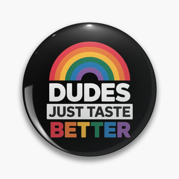 Item preview, Dudes Just Taste Better Gay Pride LGBT Rainbow LGBTQ designed and sold by sailorjessiArt.