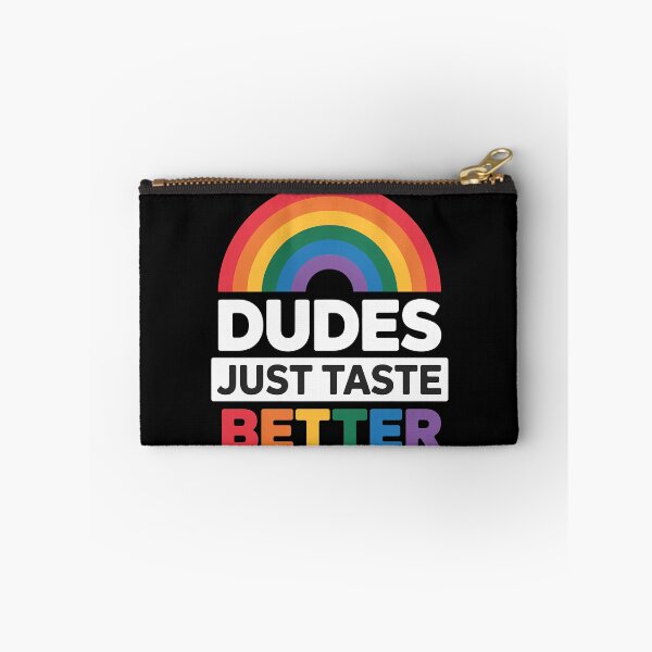Item preview, Dudes Just Taste Better Gay Pride LGBT Rainbow LGBTQ designed and sold by sailorjessiArt.