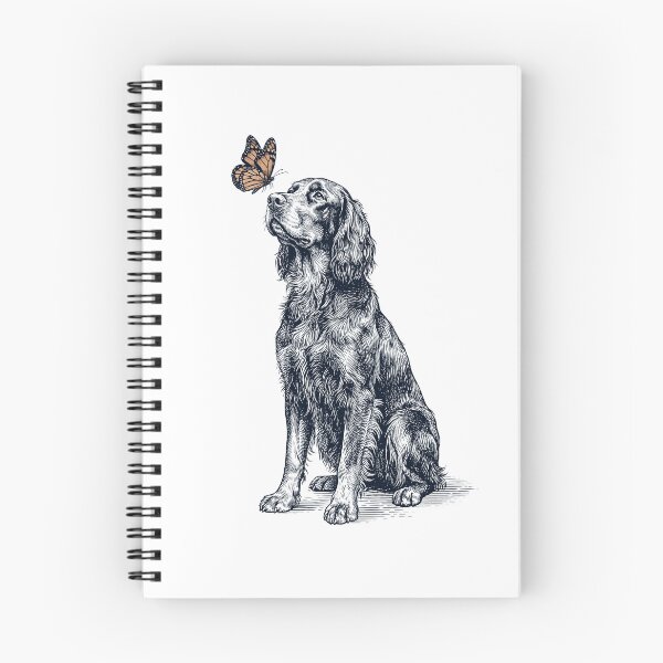 Item preview, Vintage Gordon Setter with Butterfly Dog Lover designed and sold by DoodleTortle.