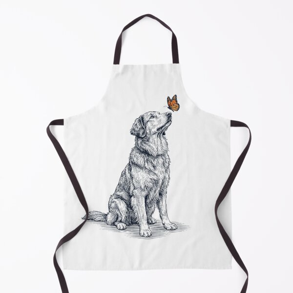 Item preview, Vintage Hovawart with Butterfly Dog Lover designed and sold by DoodleTortle.