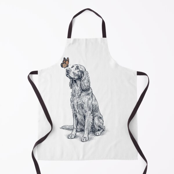 Item preview, Vintage Irish Setter with Butterfly Dog Lover designed and sold by DoodleTortle.