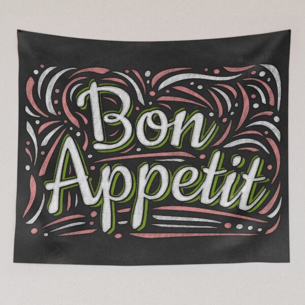 Item preview, Bon Appetit Kitchen Decor Print Restaurants Cafes designed and sold by Bearlala.