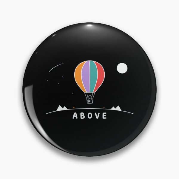 Item preview, Above Cute Hot Air Balloon Cosmic Flight designed and sold by PixelOrbits.