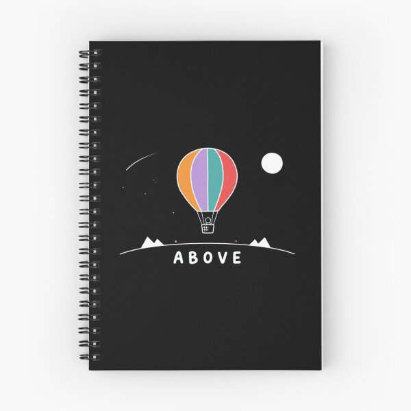Item preview, Above Cute Hot Air Balloon Cosmic Flight designed and sold by PixelOrbits.