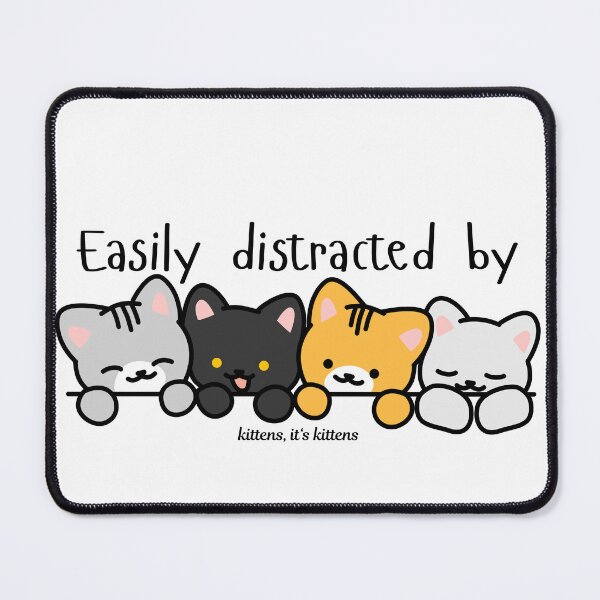 Item preview, Distracted By Kittens — Cute Peeking Cat Gang Funny Cat Lover Gift designed and sold by DonnaRaine.