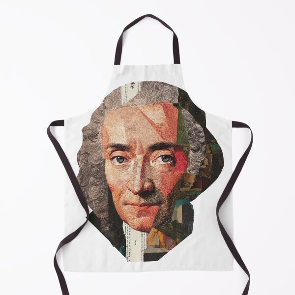 Item preview, Voltaire – Enlightenment Collage Portrait Art Print | Philosophy Satire Literary Poster designed and sold by OzzFrequency.