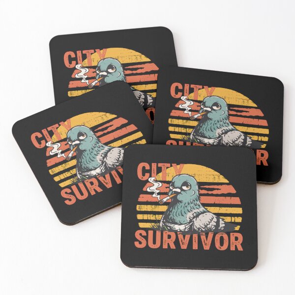 Item preview, City Survivor Pigeon Vintage Retro Funny Bird Meme designed and sold by mikoala50.