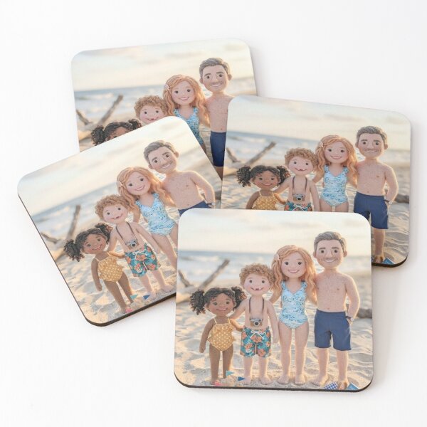 Item preview, Felt Family Summer Beach Day designed and sold by CVND-Studio.