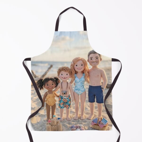 Item preview, Felt Family Summer Beach Day designed and sold by CVND-Studio.