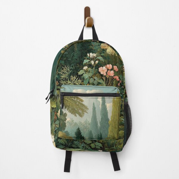 Item preview, Enchanting Botanical Garden Landscape Vintage Nature Illustration designed and sold by Soul Garden Studio.