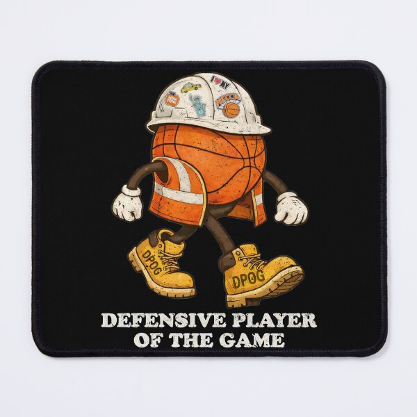 Item preview, Defensive Player Of The Game NY Basketball Vintage Cartoon designed and sold by CCChillingfrog.