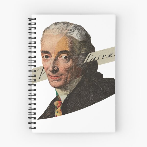 Item preview, Voltaire – Enlightenment Collage Portrait Art Print | Philosophy Satire Literary Poster designed and sold by OzzFrequency.