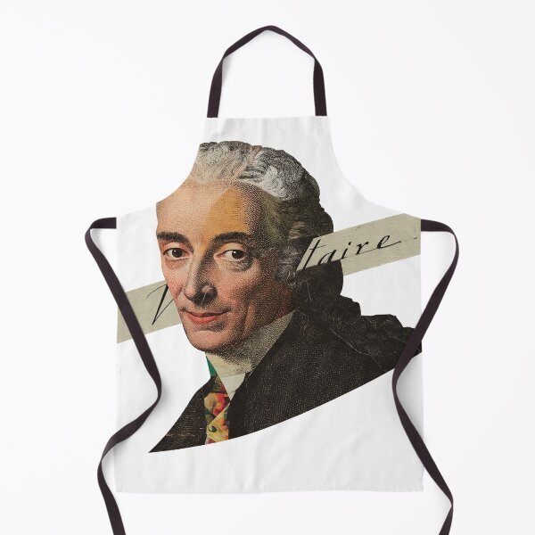 Item preview, Voltaire – Enlightenment Collage Portrait Art Print | Philosophy Satire Literary Poster designed and sold by OzzFrequency.