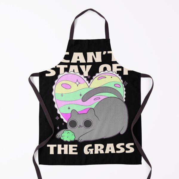 Item preview, Can't Stay Off The Grass - Funny Stoner Cat designed and sold by GenZFashion000.