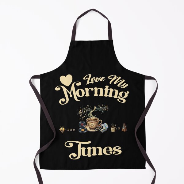 Item preview, Love My Morning Tunes Coffee - Retro Music Lover  - Vintage Vinyl Records and Caffeine  designed and sold by Jt41.