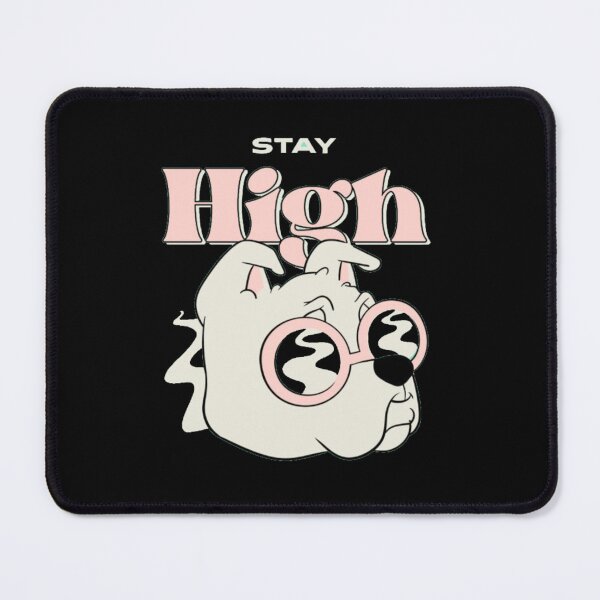 Item preview, Stay High Funny Bulldog - Retro Chill Dog Art designed and sold by GenZFashion000.