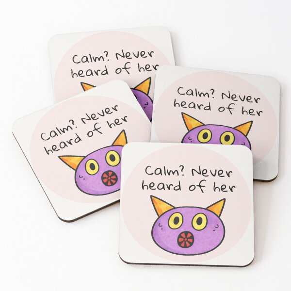 Item preview, Calm? Never Heard Of Her Funny Cat Circle designed and sold by SoftBeing.