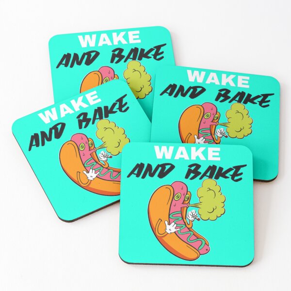 Item preview, Wake and Bake Hot Dog - Funny Stoner Food Pun designed and sold by GenZFashion000.