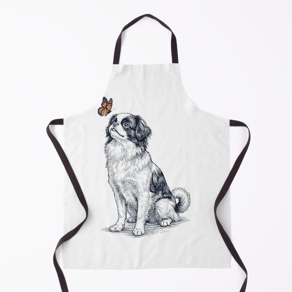 Item preview, Vintage Japanese Chin with Butterfly Dog Lover designed and sold by DoodleTortle.