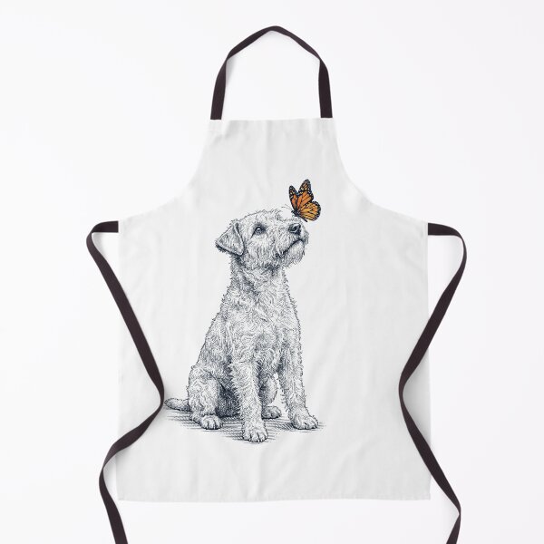 Item preview, Vintage Lakeland Terrier with Butterfly Dog Lover designed and sold by DoodleTortle.