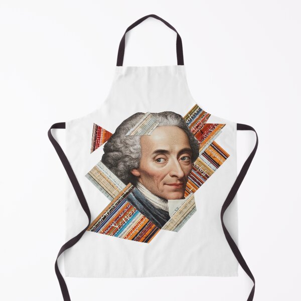 Item preview, Voltaire – Enlightenment Collage Portrait Art Print | Philosophy Satire Literary Poster designed and sold by OzzFrequency.