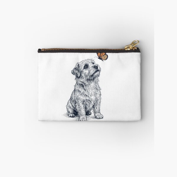 Item preview, Vintage Norwich Terrier with Butterfly Dog Lover designed and sold by DoodleTortle.