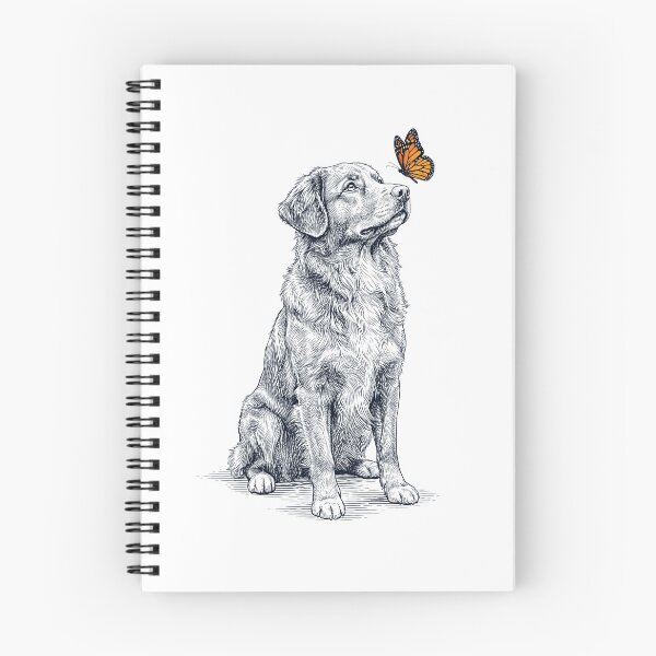 Item preview, Vintage Nova Scotia Duck Tolling Retriever with Butterfly Dog Lover designed and sold by DoodleTortle.