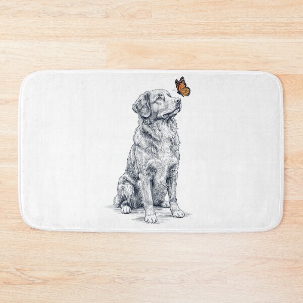 Item preview, Vintage Nova Scotia Duck Tolling Retriever with Butterfly Dog Lover designed and sold by DoodleTortle.